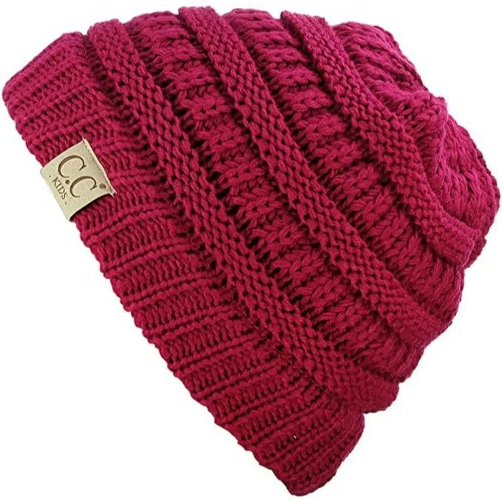 C.C Kids' Cute Warm and Comfy Children's Knit Ski Beanie Hat
